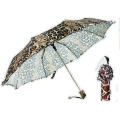 Gerader automatischer Tierhaut-Druck-Regenschirm (YS-SA23083927R)